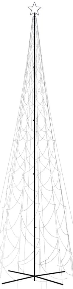 Árvore de Natal em cone 3000 luzes LED 230x800 cm azul
