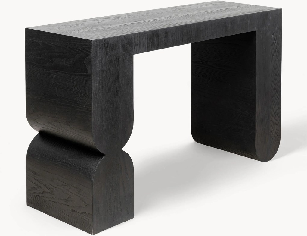 Consola artesanal em madeira Curve