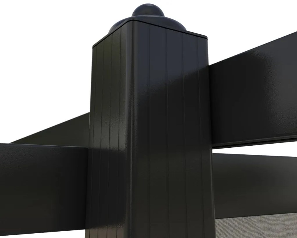 Gazebo de jardim com telhado retrátil 3x3 m cor creme