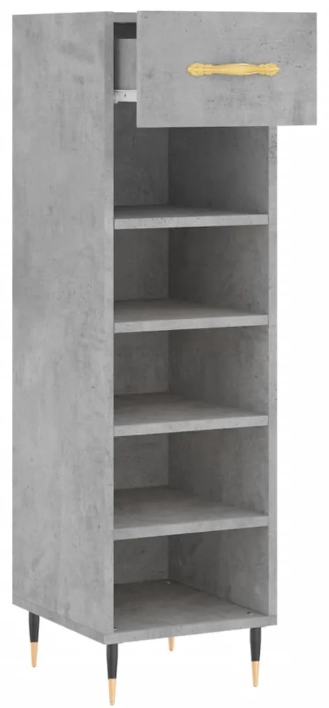 Sapateira 30x35x105 cm derivados de madeira cinzento cimento