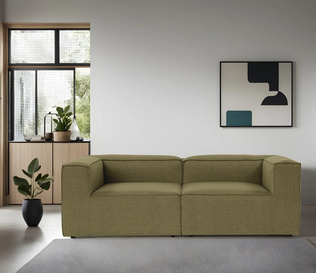 Sofá de 2 Lugares Fora – Verde – 214x66x105 cm