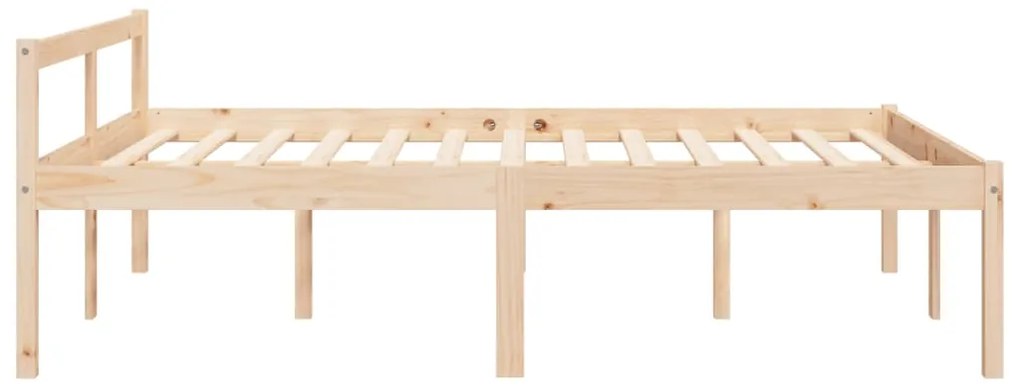 Cama para idosos 140x200 cm pinho maciço