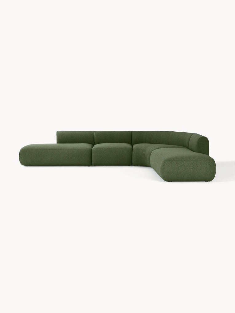 Sofá de canto modular XL em bouclé Sofia