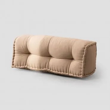 Encosto Para Sofá Modular Em Algodão Yebel Castanho Trigo - Sklum