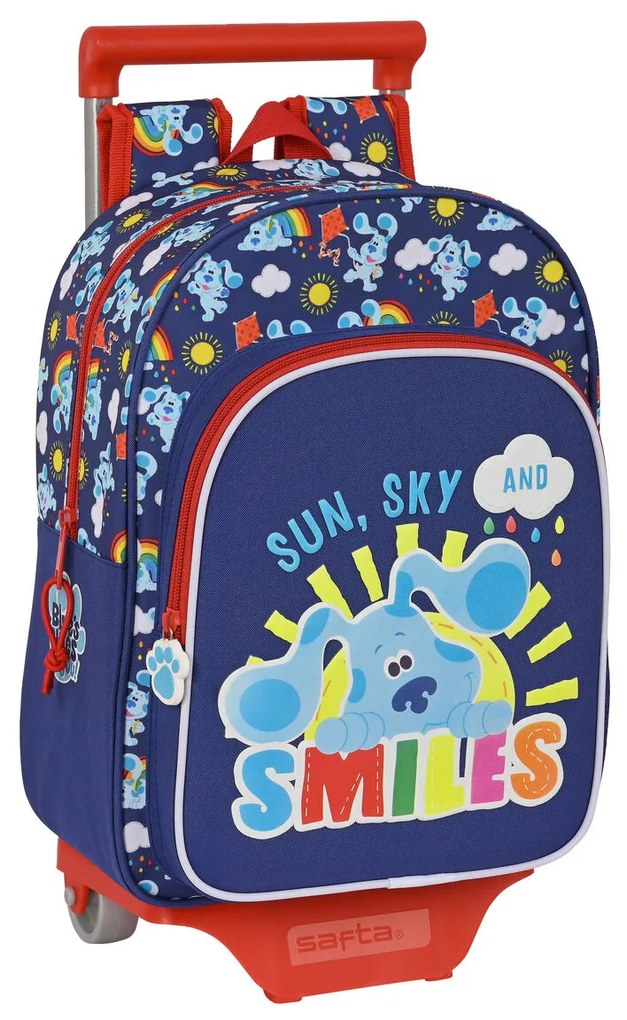 Mochila Escolar com Rodas Blue's Clues Azul Marinho (26 X 34 X 11 cm)