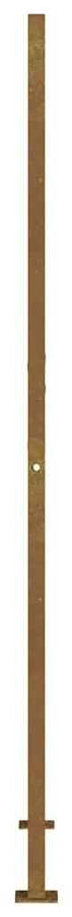 Portão de jardim 105x205 cm aço corten design quadrados