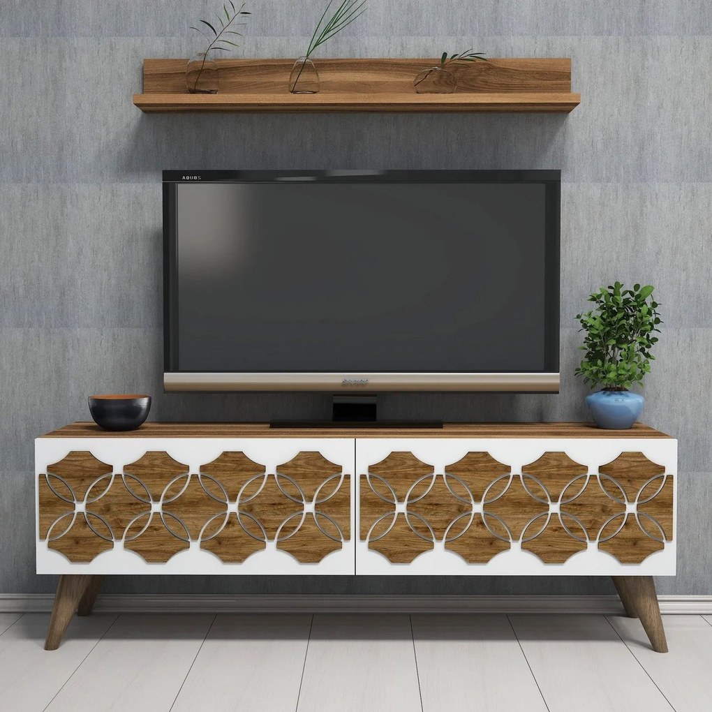 Unidade TV Nisan – Nogueira – 120 x 40 x 31,8 cm