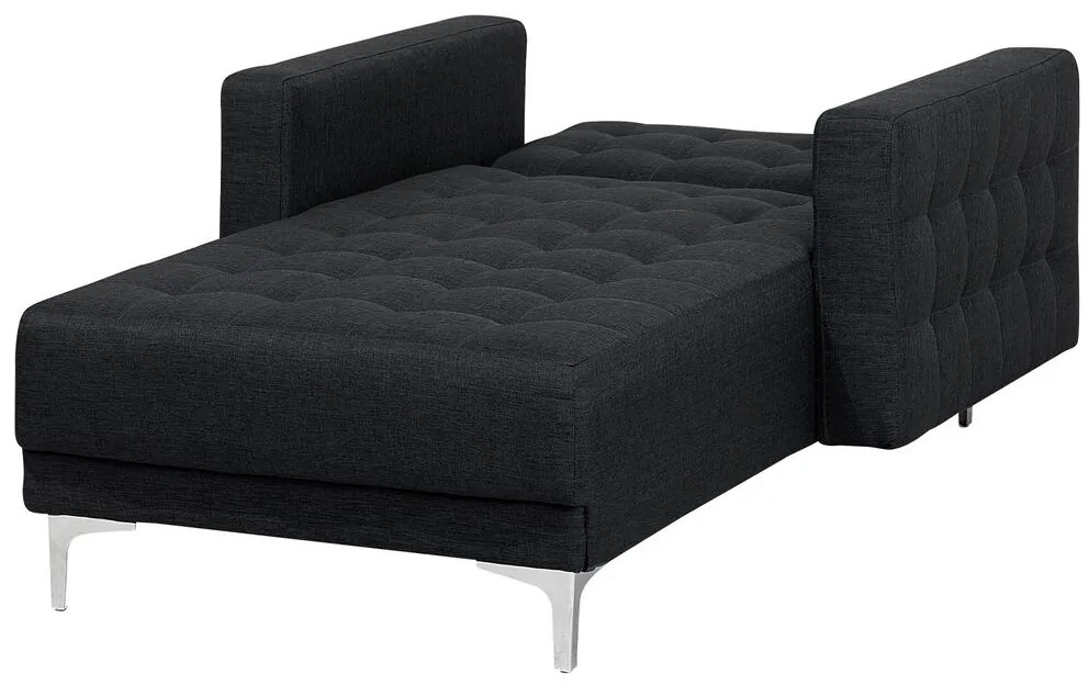 Chaise-longue reclinável em tecido cinzento grafite ABERDEEN Beliani