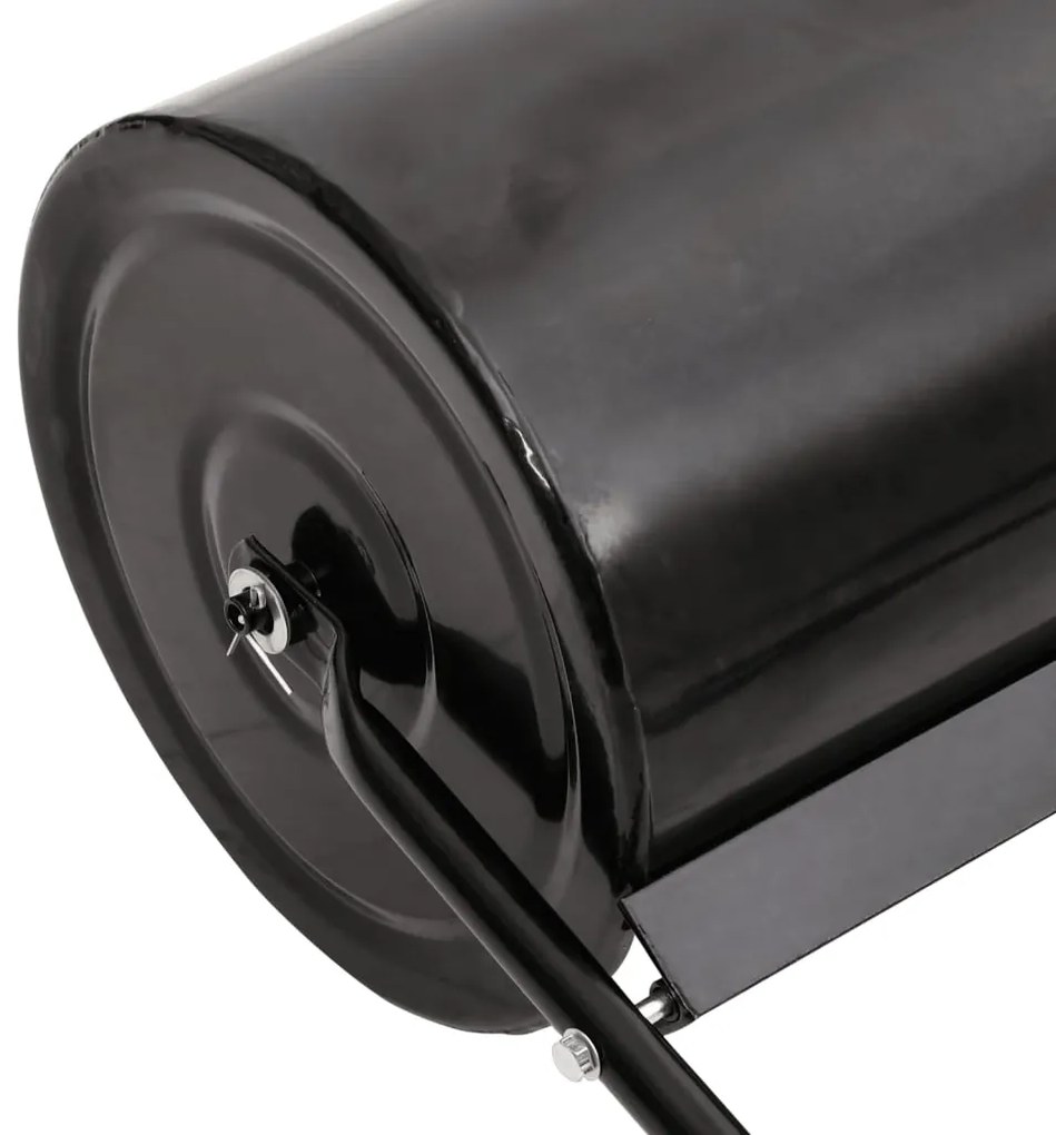 Rolo p/ relvado jardim c/ grampos de arejamento 63L ferro preto