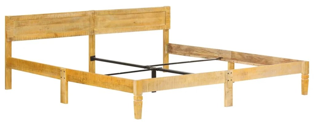 Estrutura de cama 200 cm madeira de mangueira maciça