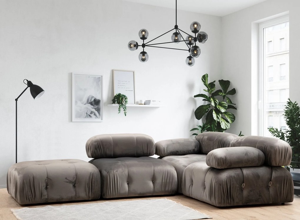 Tuffet Bubble – Cinzento – 95x95x45 cm