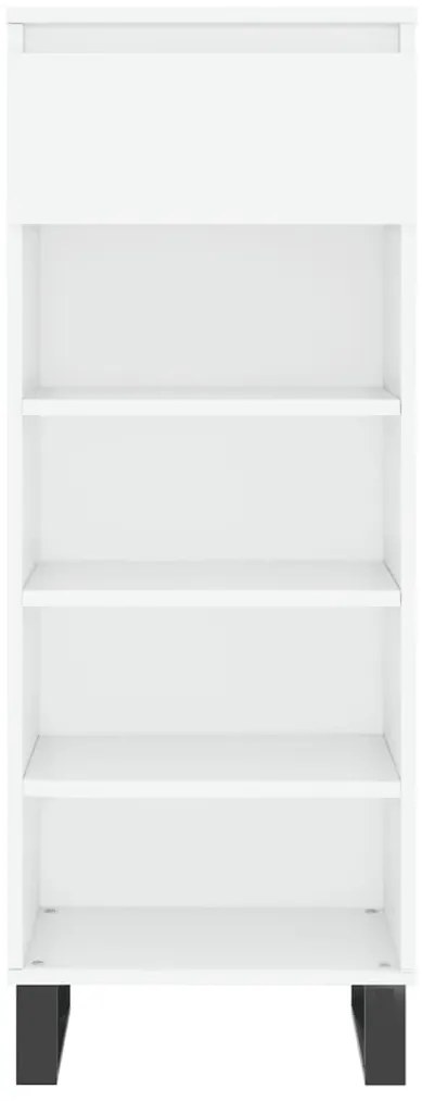 Sapateira 40x36x105 cm derivados de madeira branco brilhante