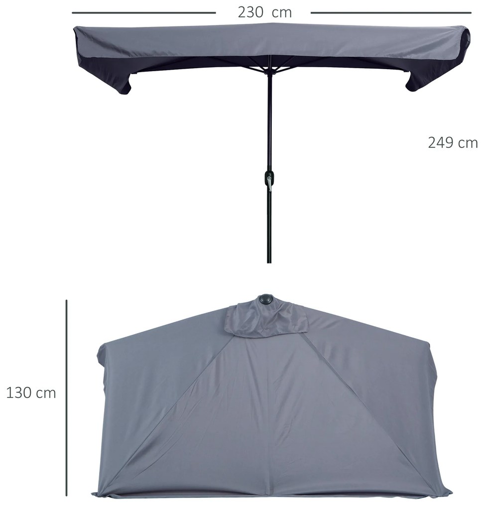 Guarda‑Sol – Versalhes – 230x130x249cm – Tecido Poliéster Anti‑UV