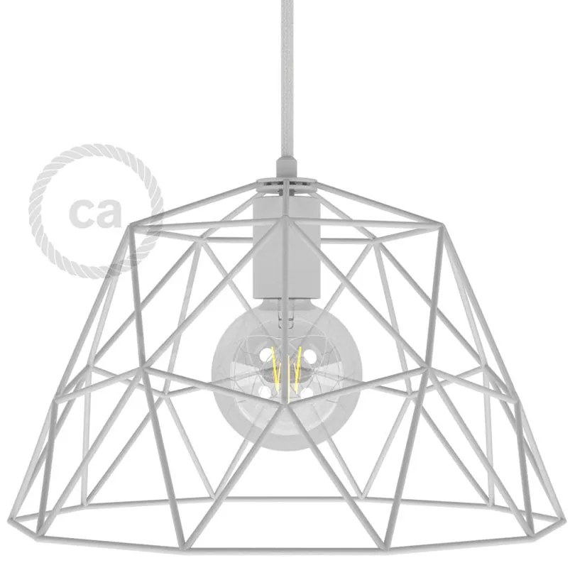 Dome XL Abajur de metal em gaiola com suporte de lâmpada E27