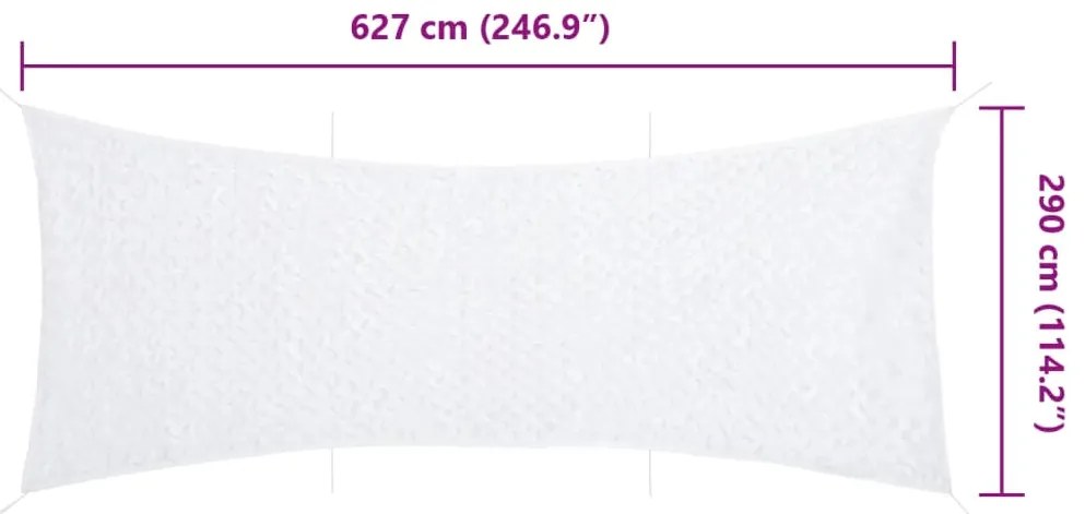 Rede de camuflagem com saco de arrumação 627x290 cm branco