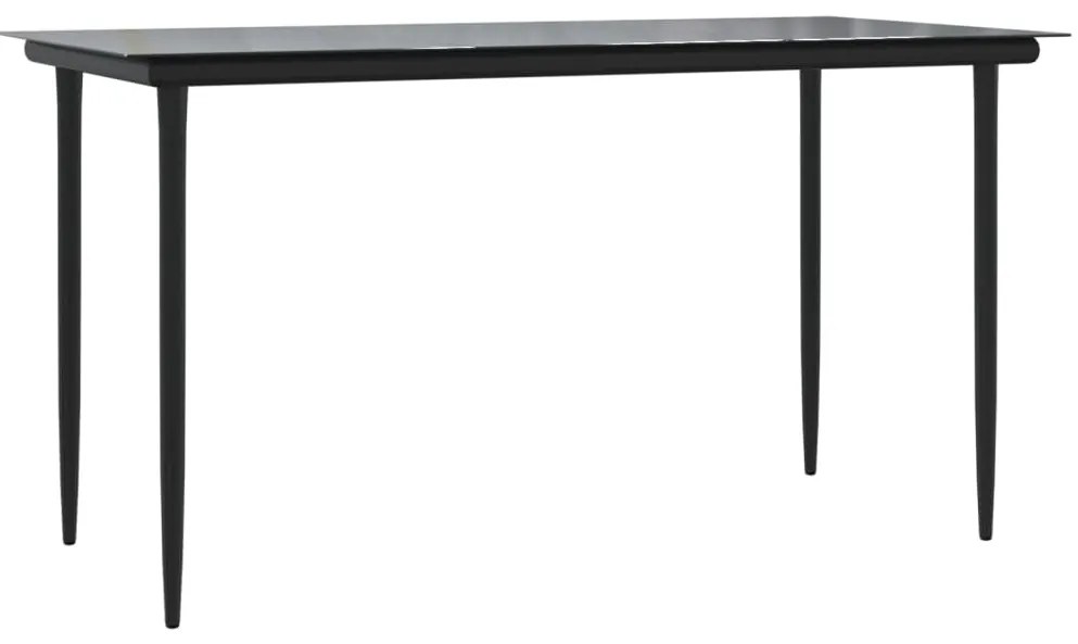 5 pcs conjunto de jantar p/ jardim vime PE