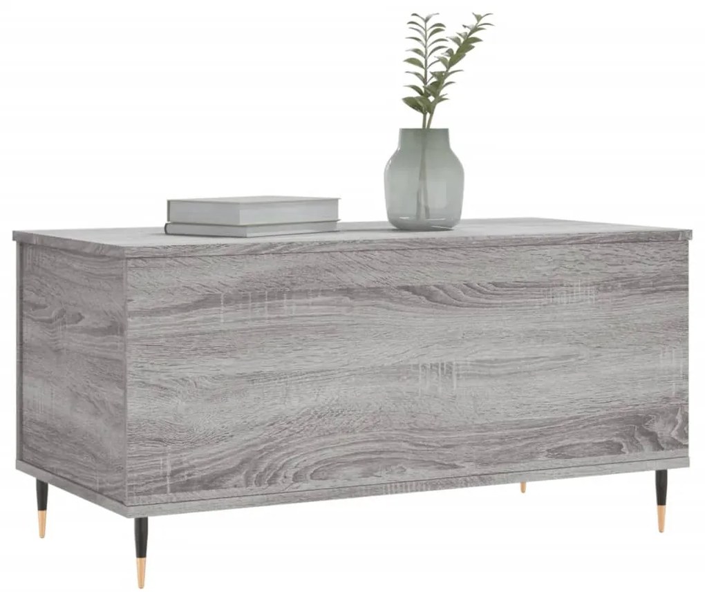 Mesa de centro 90x44,5x45 cm derivados de madeira cinza sonoma