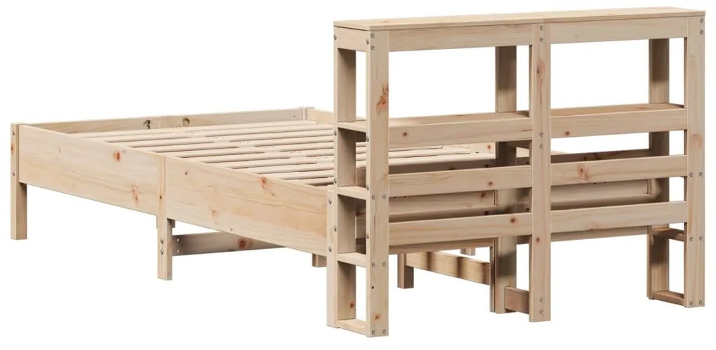 Cama sem colchão 120x190 cm madeira de pinho maciça