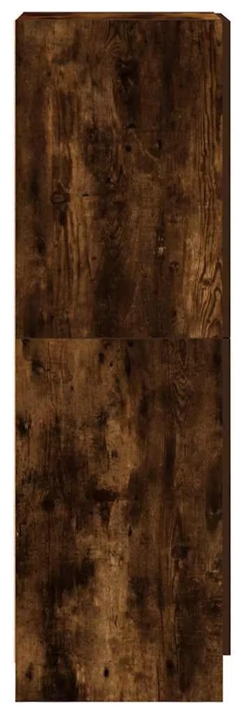 Armário de cozinha 38x41,5x131,5 cm madeira carvalho fumado