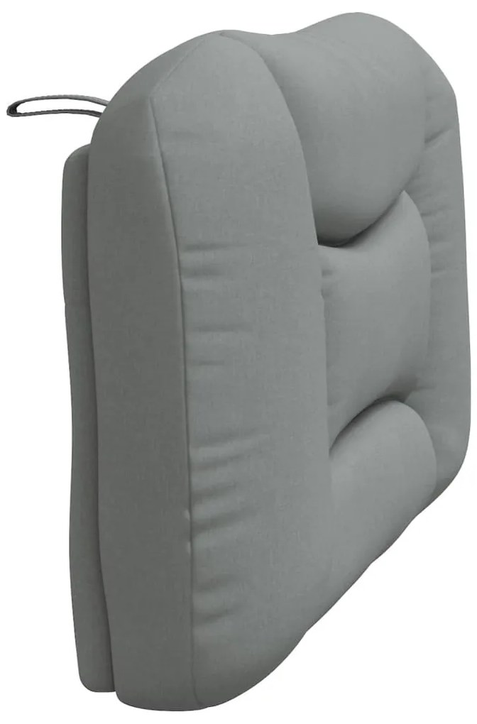 Almofadão de cabeceira 100 cm tecido cinzento-claro