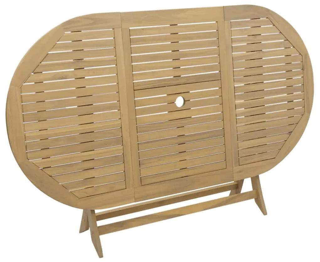 Mesa de jardim dobrável 160x85x75 cm madeira de acácia maciça
