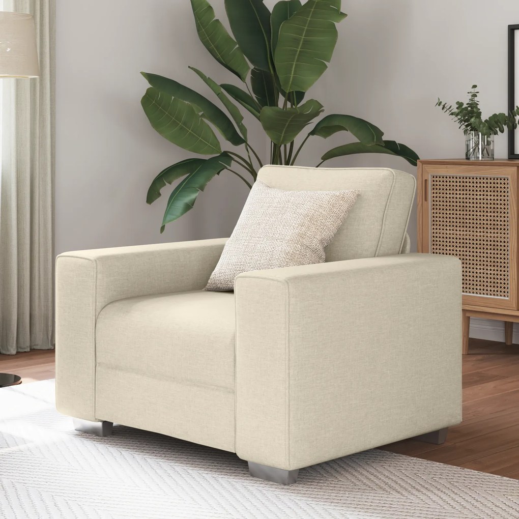 vidaXL Poltrona Tecido 59 cm