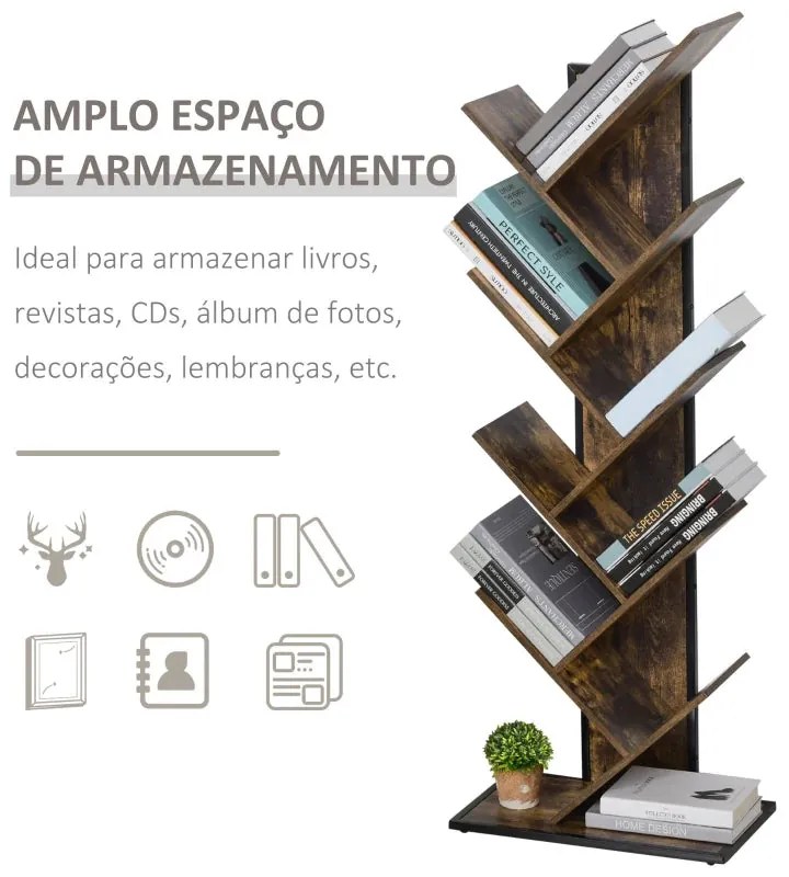 Estante Arvore - Design Rústico