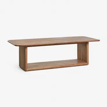 Mesa De Jantar Retangular 265x120 Cm Em Madeira De Acácia Siena Castanho Acácia - Sklum