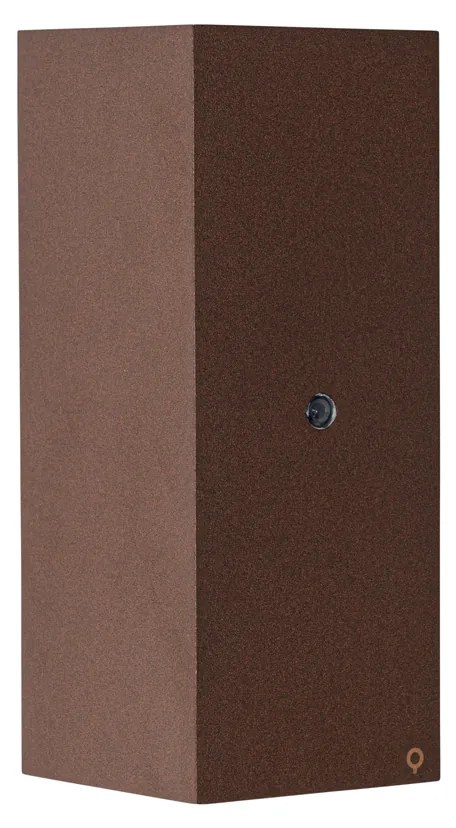 Aplique marrom ferrugem 2 luzes GU10 AR70 IP44 com sensor claro-escuro - Baleno