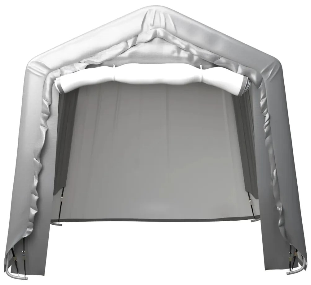 Tenda de armazenamento 240x240 cm aço cinzento
