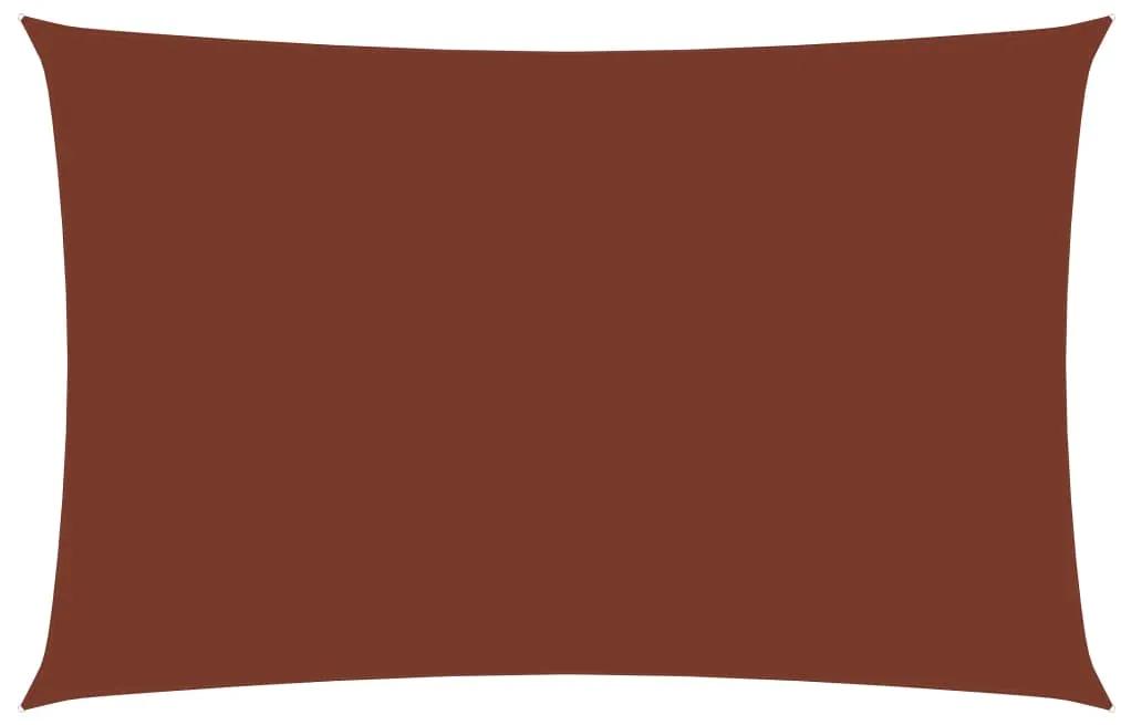 135378 vidaXL Guarda-Sol tecido Oxford retangular 3x6 m terracota
