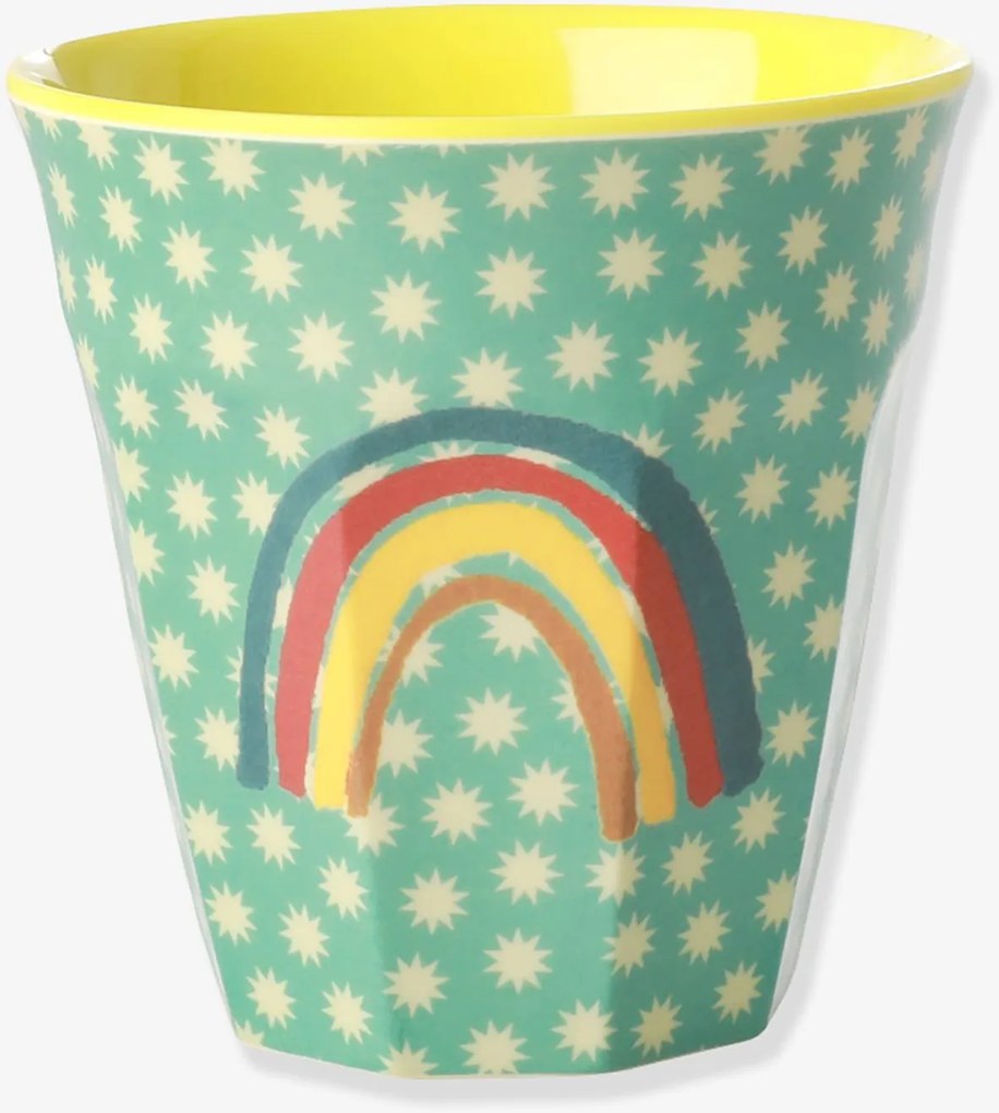 Copo de melamina médio para crianças RAINBOW AND STARS rice 250 ml azul-turquesa