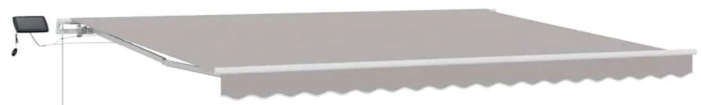 Toldo with Manual Cinzento-claro 450 × 300 cm Cinzento-claro