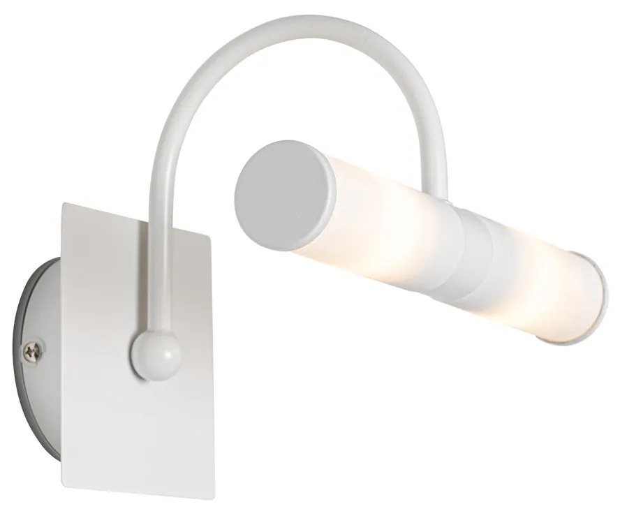 Candeeiro de parede de casa de banho clássico branco IP44 2 luzes - arco de banho Moderno