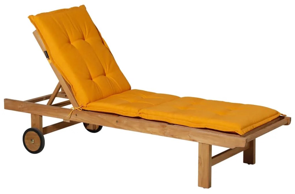 434696 Madison Almofadão para espreguiçadeira Panama 200x60 cm brilho dourado