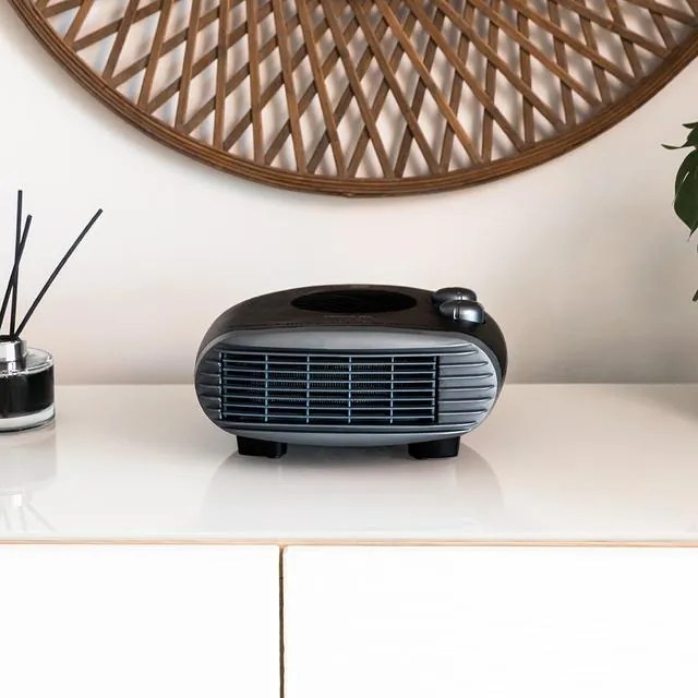 Termoventilador com 2000 W ReadyWarm 2000 Max Horizon Black com 3 modos de funcionamento Preto
