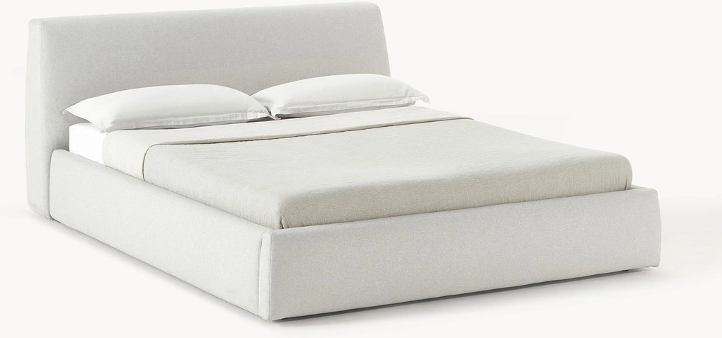 Cama estofada com arrumação Cloud