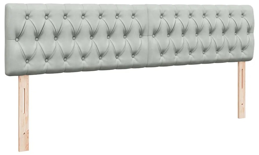 Estrutura de cama otomana com colchão 200x200 cm cinzento claro