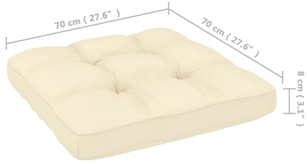 4 pcs conjunto lounge de jardim c/ almofadões pinho maciço