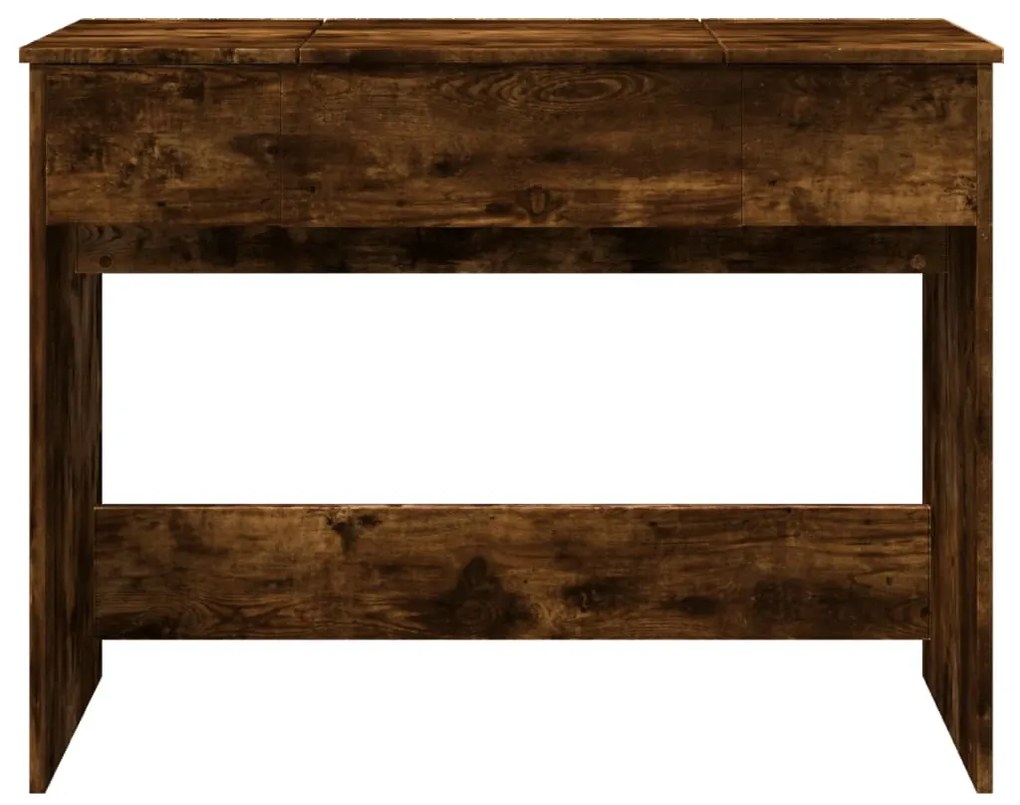 Toucador com espelho 100x45x76 cm cor carvalho fumado