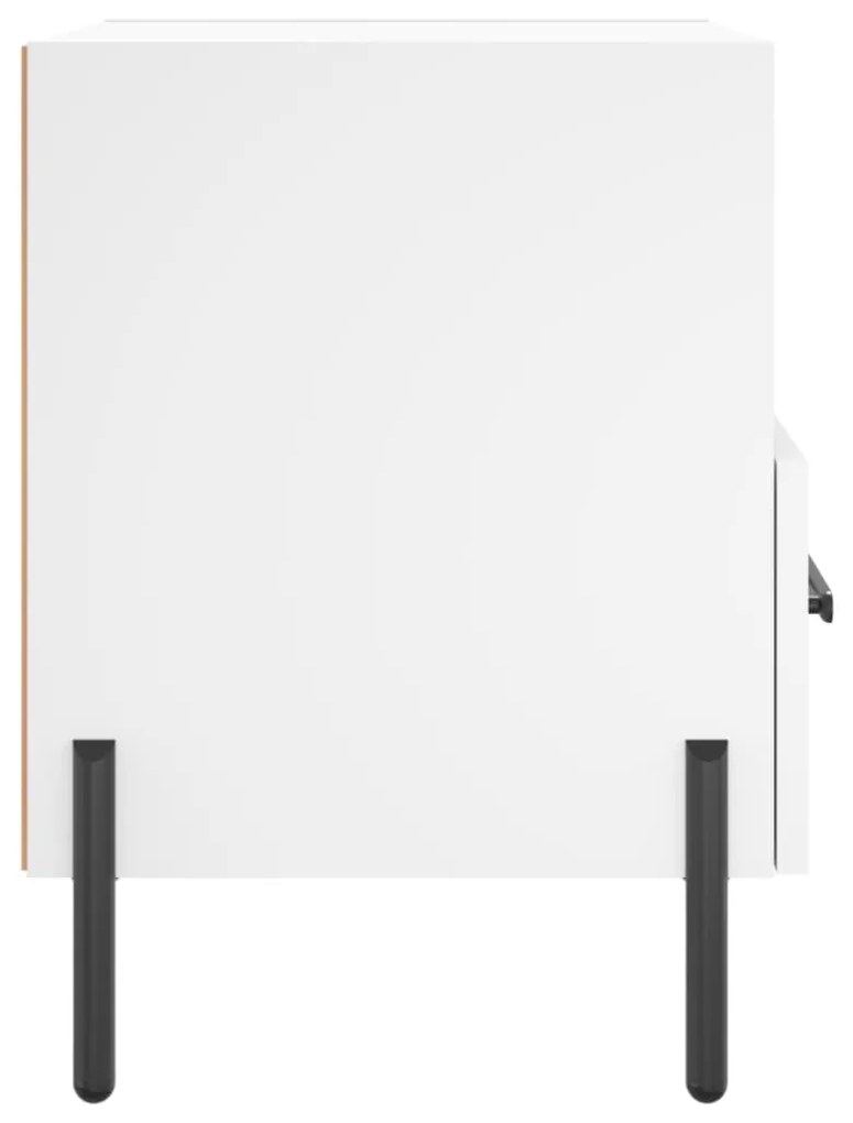 Mesa de cabeceira 40x35x47,5 cm derivados de madeira branco