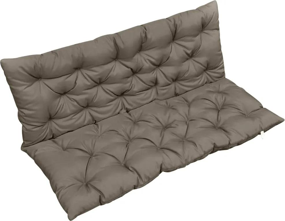 Almofadão p/ cadeira de baloiço 120 cm tecido cinza-acastanhado