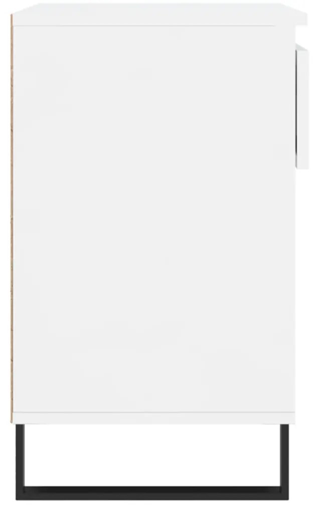 Sapateira 70x36x60 cm derivados de madeira branco brilhante