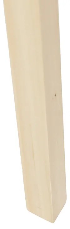 Candeeiro de pé moderno em madeira com cúpula preta 45 cm - Puros