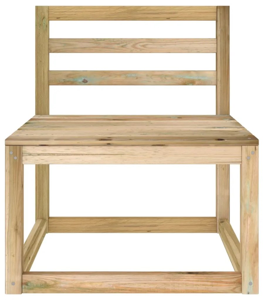 2 pcs conjunto lounge de jardim pinho impregnado a verde
