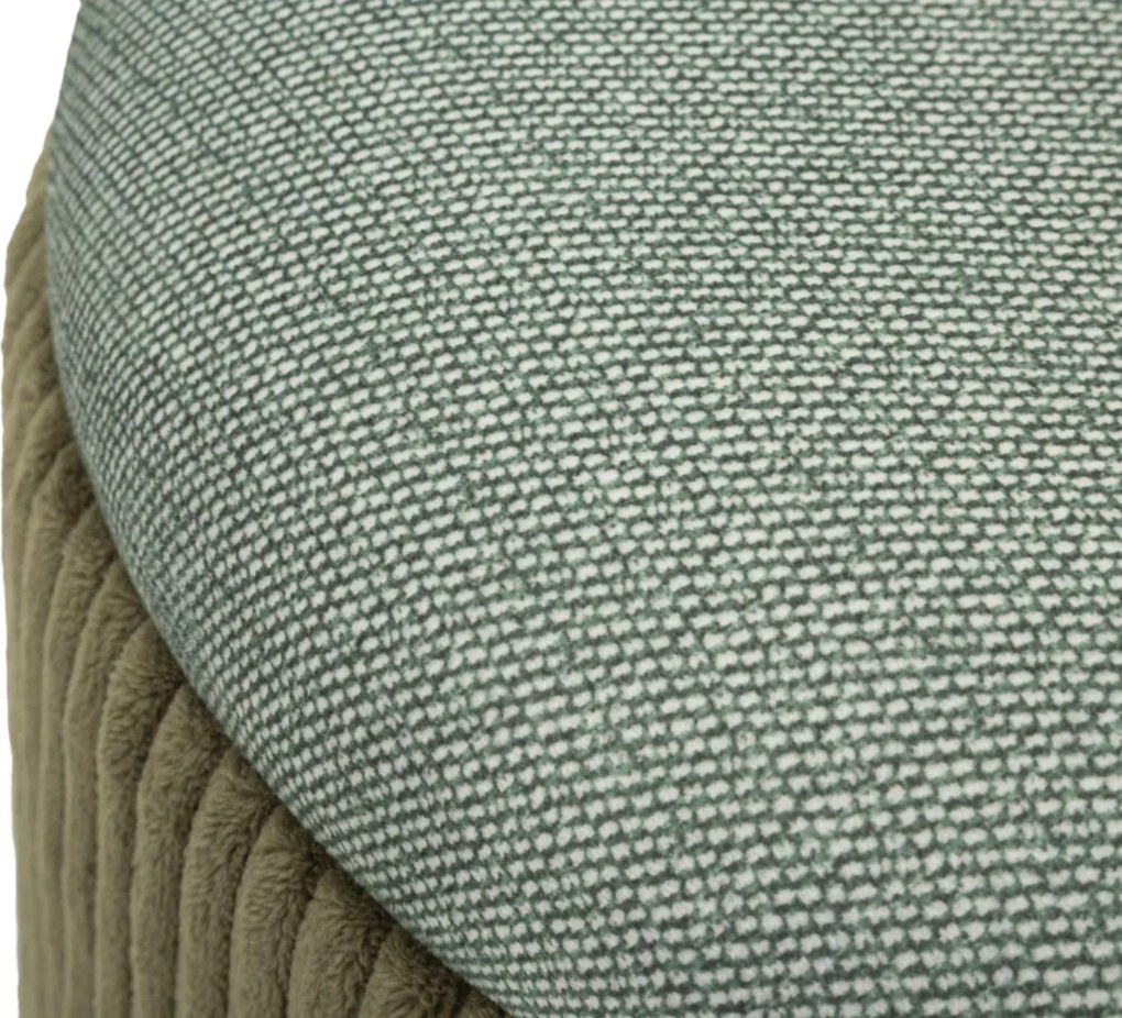 PUFE COM ARMAZENAMENTO BOLZANO 2 PEÇAS Ø 38X38-32X28 CM VERDE