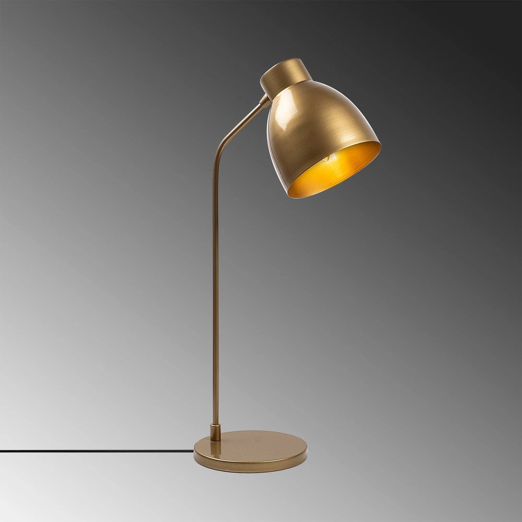 Candeeiro de Mesa Murek – Dourado – 18 x 29 x 60 cm