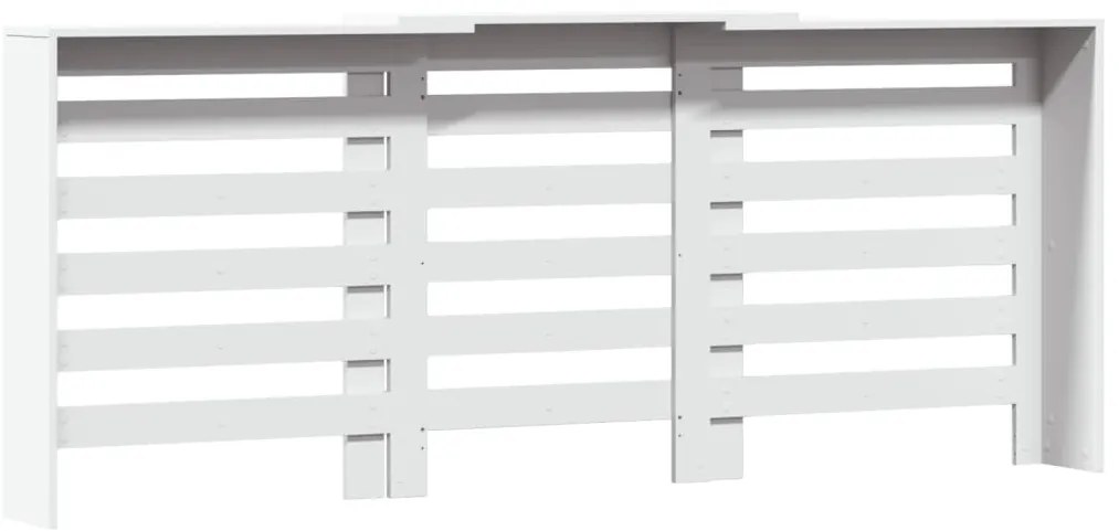 Cobertura de radiador 205x21,5x83,5 cm derivados madeira branco