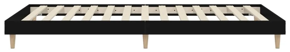 Estrutura de cama 75x190 cm derivados de madeira preto