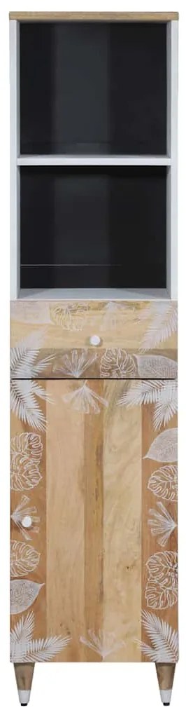 Armário de casa de banho 38x33,5x160 cm mangueira maciça